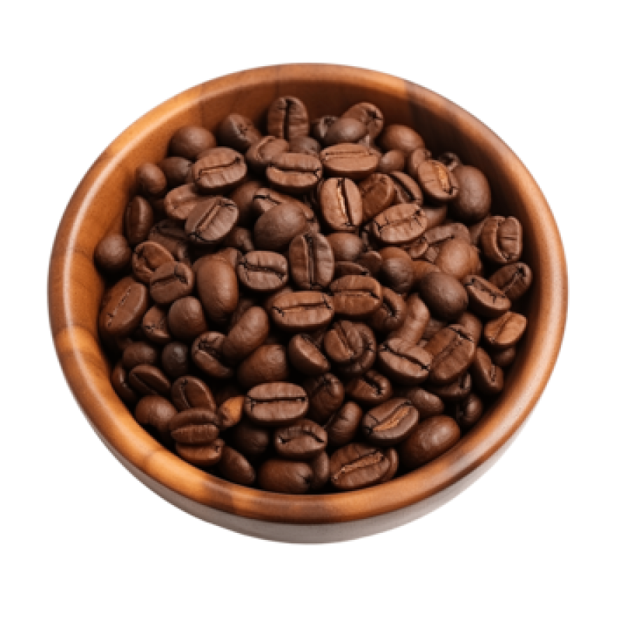 وعاء البن من خشب الجوز 