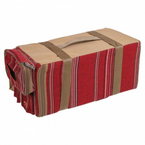 جلسة الراحة 2 جنب قماش بوليستر احمر بطانة قماش كاكي السنيدي  